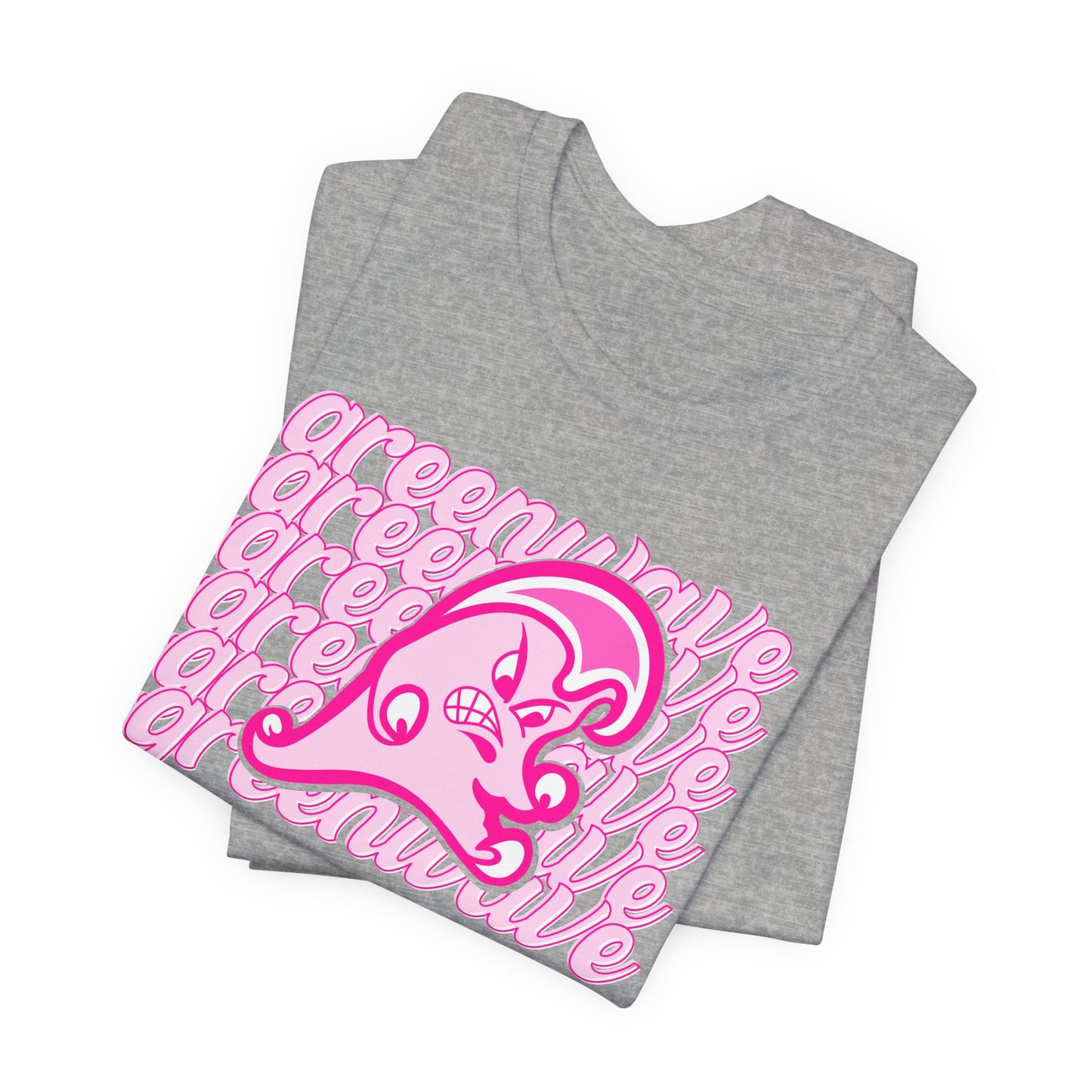 Pink Greenwave Stack Mascot - 3001 Adult Short