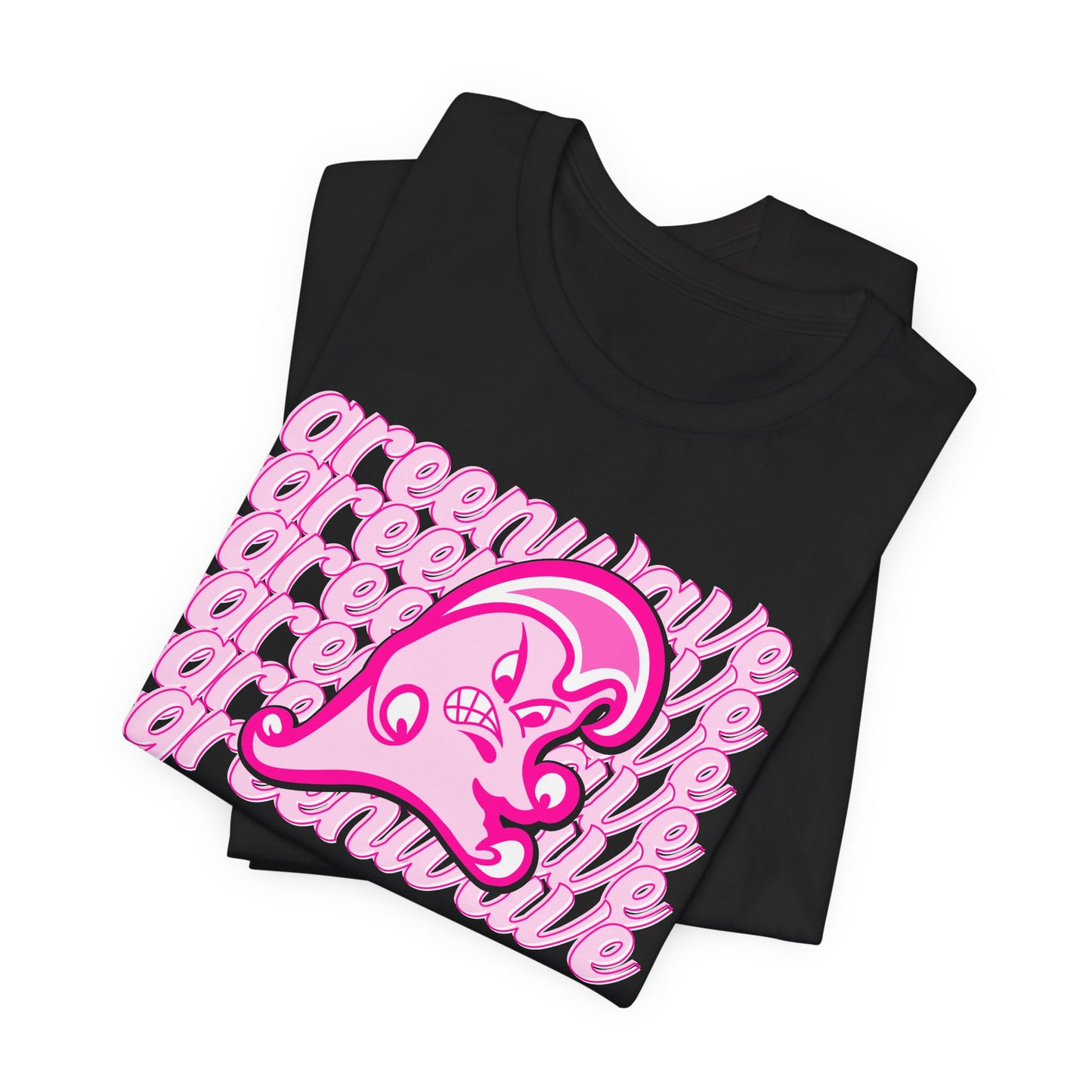 Pink Greenwave Stack Mascot - 3001 Adult Short