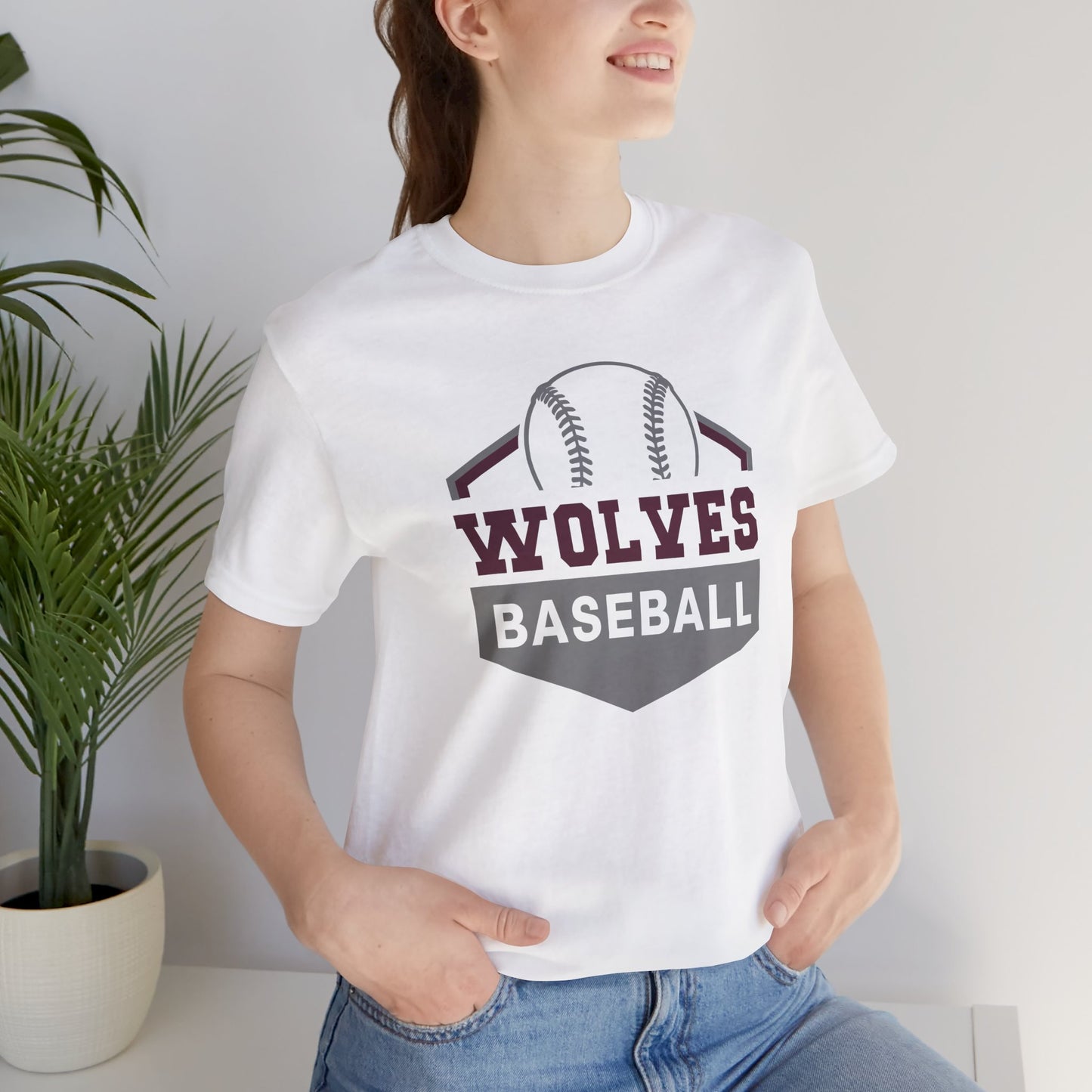 Wolves Baseball 3001 ADULT Bella Canvas Short Sleeve