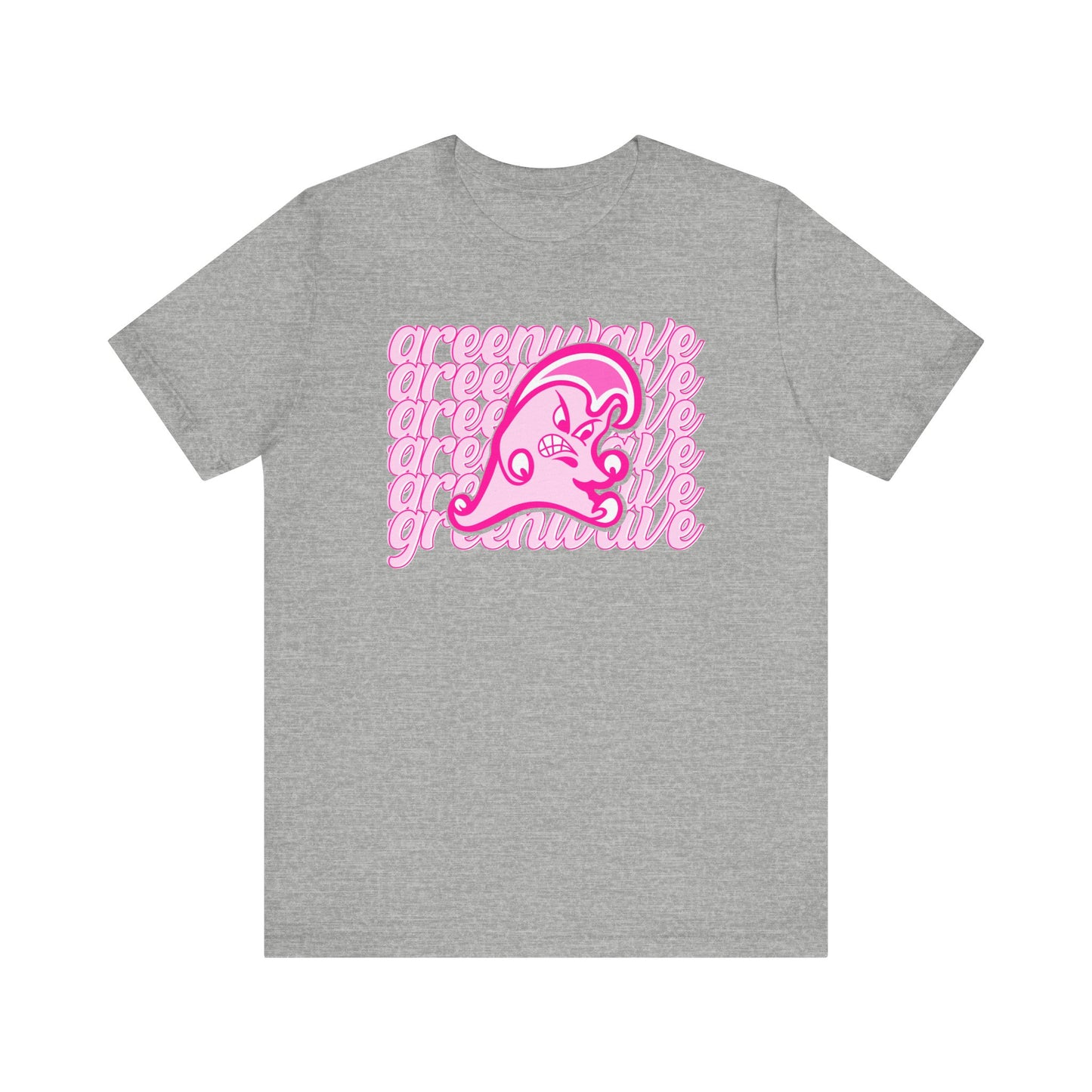 Pink Greenwave Stack Mascot - 3001 Adult Short