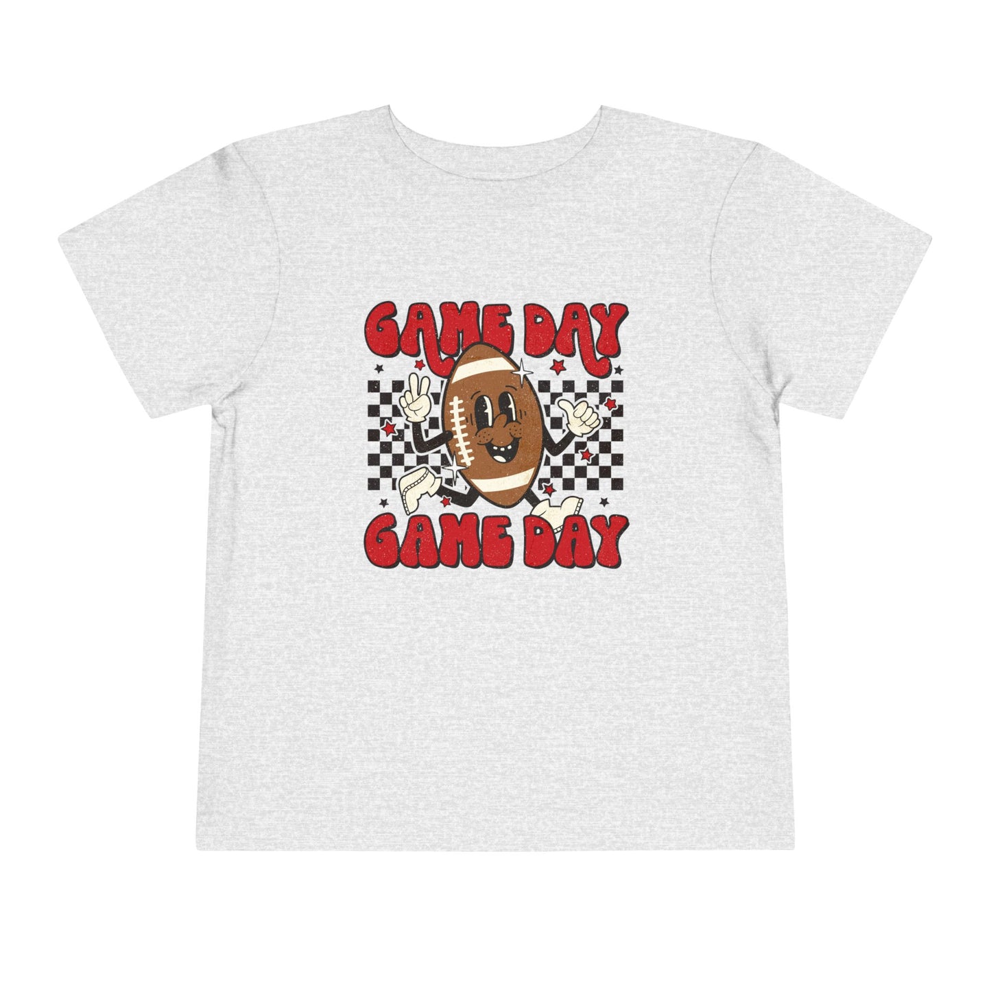 Retro Game Day-Football- Red & Black Toddler 3001 Bella