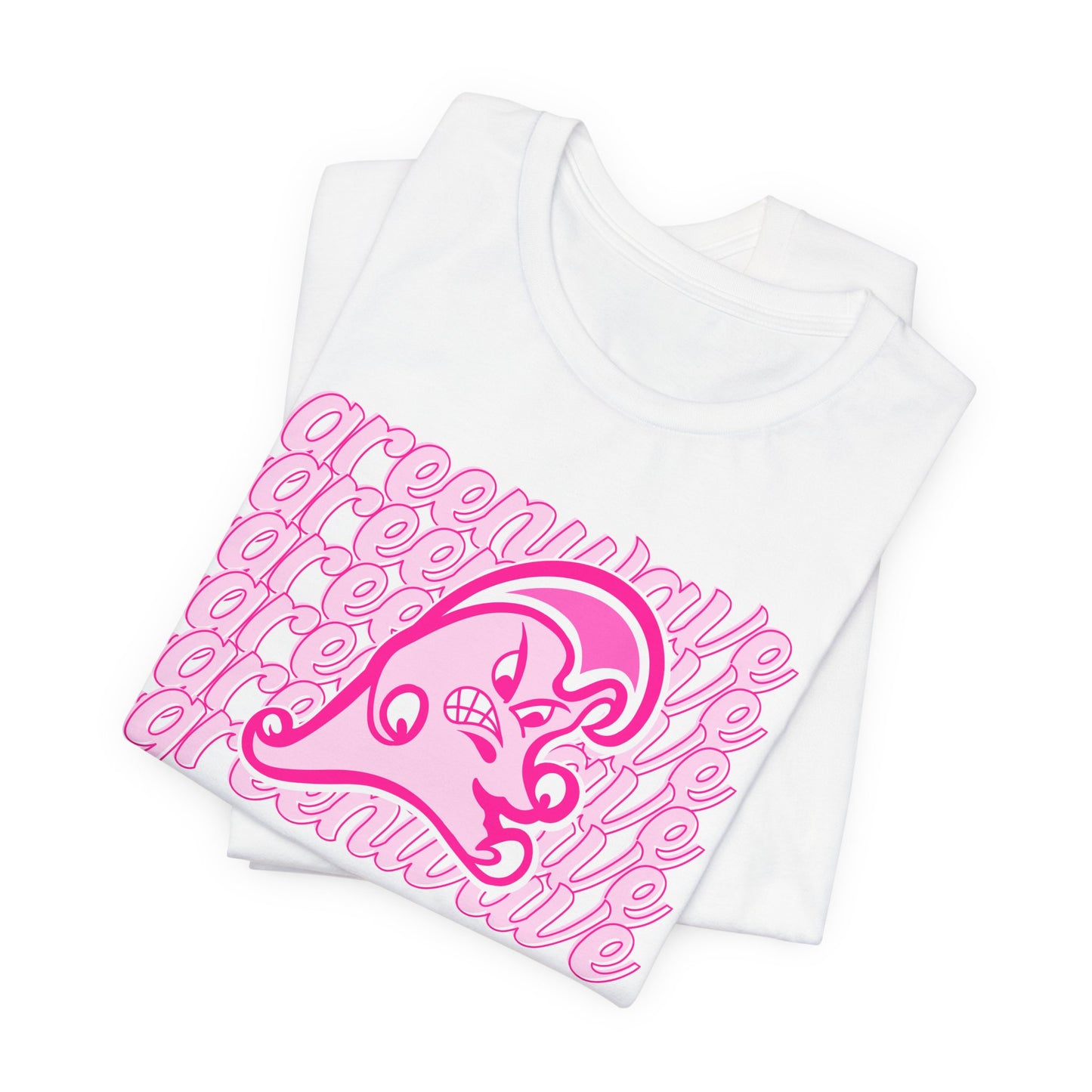 Pink Greenwave Stack Mascot - 3001 Adult Short