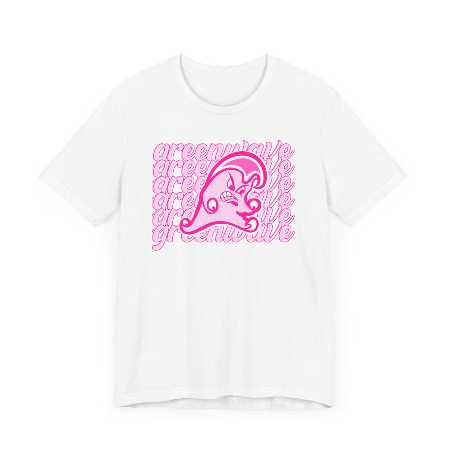 Pink Greenwave Stack Mascot - 3001 Adult Short