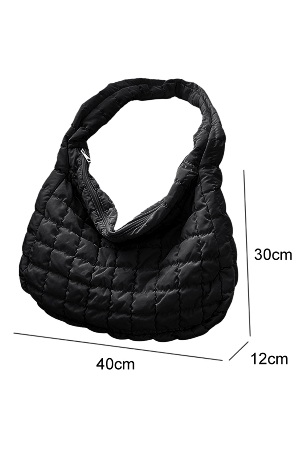 Quilted Large Shoulder Bag