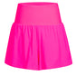 Rose Red Pocketed Wide Waistband Swim Shorts