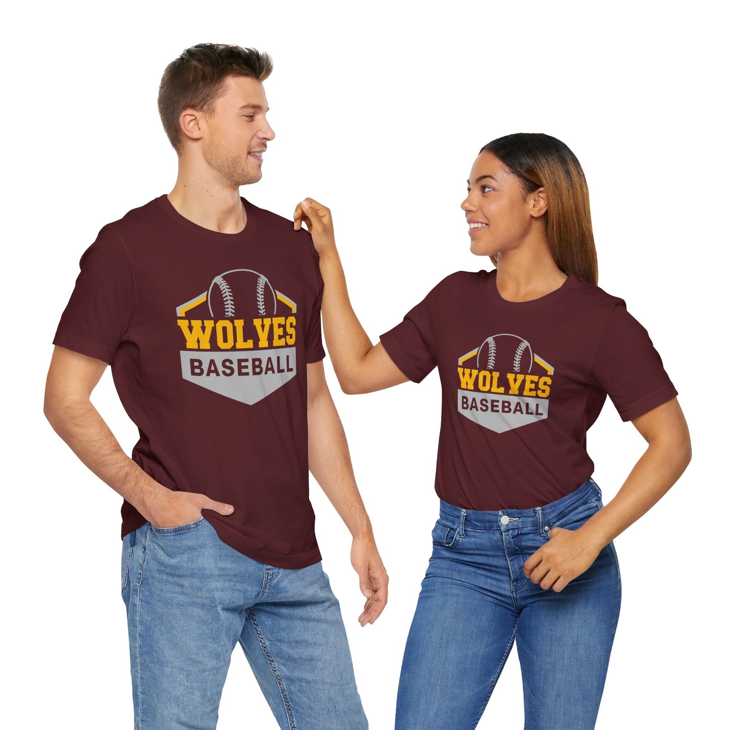 Wolves Baseball 3001 ADULT Bella Canvas Short Sleeve