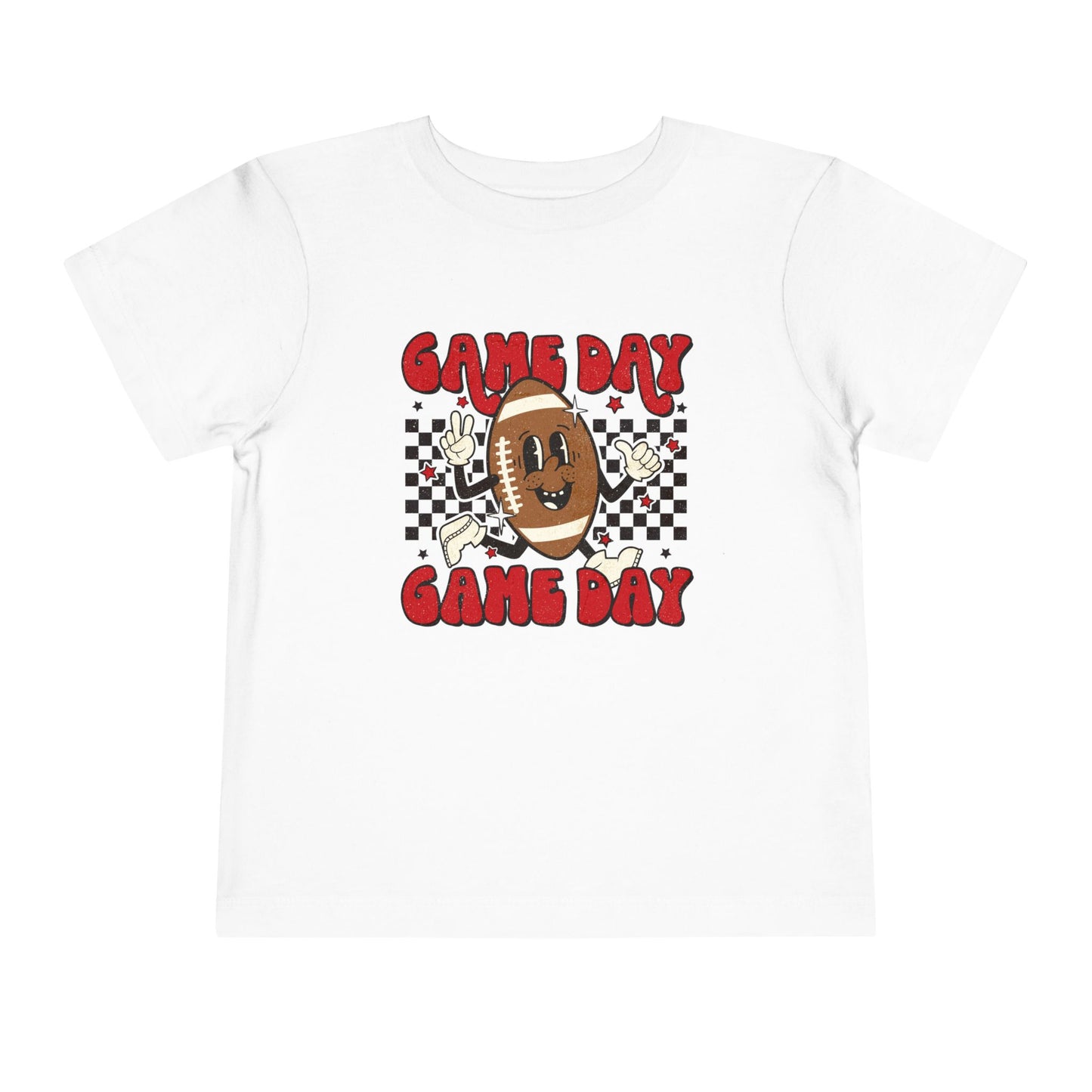 Retro Game Day-Football- Red & Black Toddler 3001 Bella
