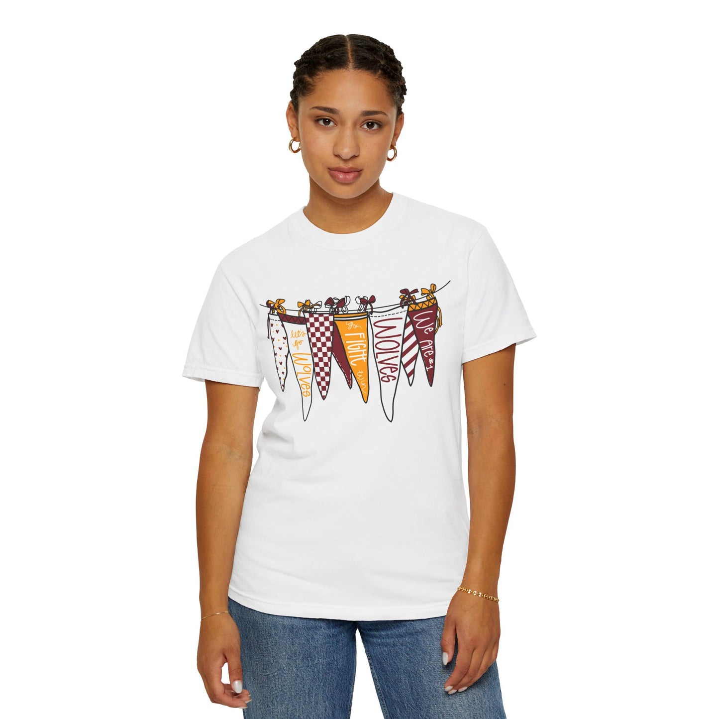 Wolves Pennant Banner ADULT CC Short Sleeve