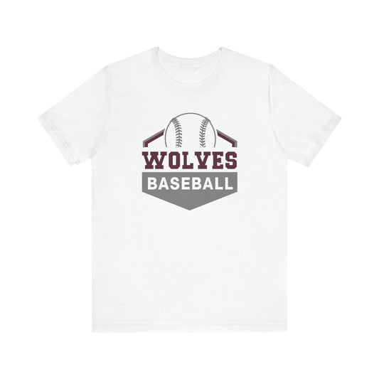 Wolves Baseball 3001 ADULT Bella Canvas Short Sleeve