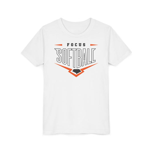 YOUTH Focus Softball Home Plate Bella Canvas Short Sleeve