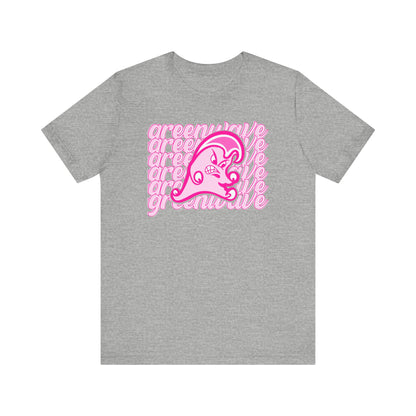 Pink Greenwave Stack Mascot - 3001 Adult Short