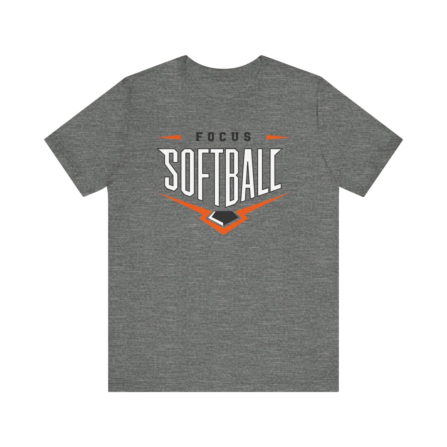 Focus Softball Home Plate Bella Canvas Adult Short Sleeve