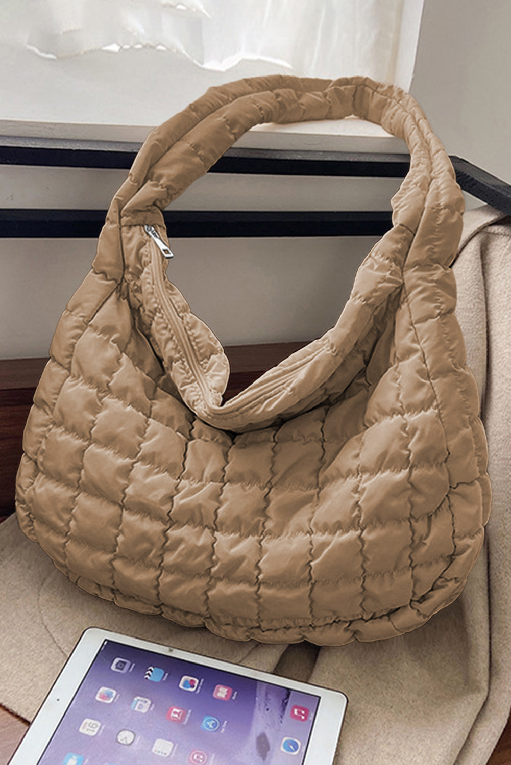 Quilted Large Shoulder Bag