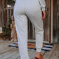 Gray Long Sleeve Pullover and Jogger Pants Lounge Set