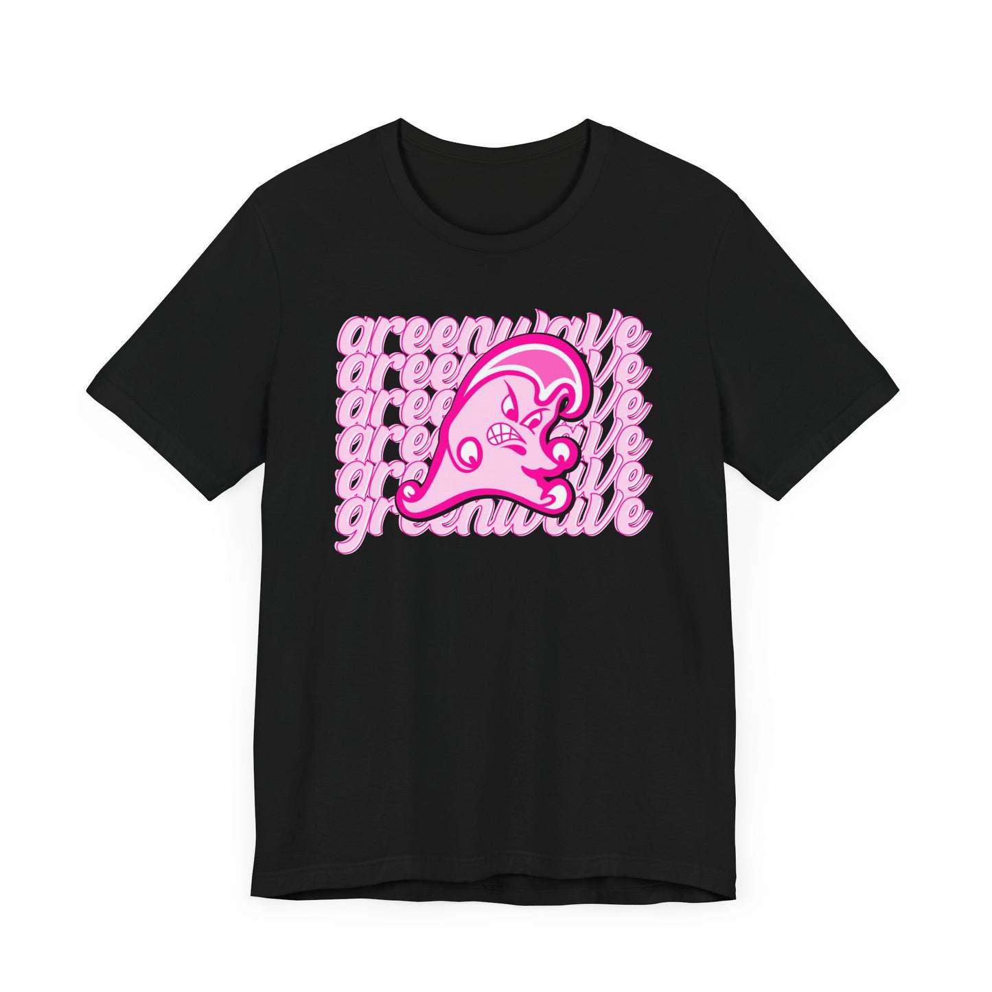 Pink Greenwave Stack Mascot - 3001 Adult Short