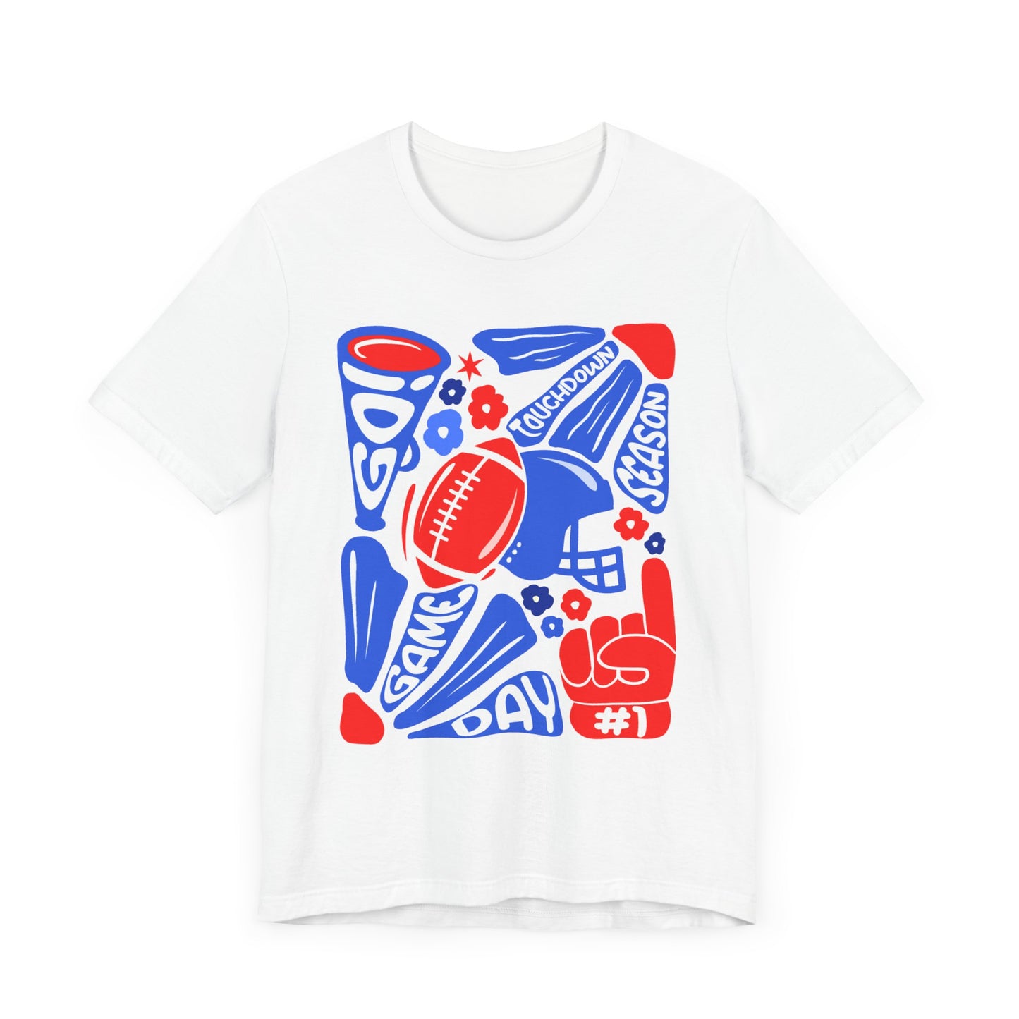 Red & Blue Football Bloom - Adult 3001 Bella