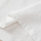 White Colorblock Star Patched Half Sleeve Oversized Tee