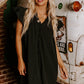 Mist Green Ruffle Sleeve V Neck Frilled Shift Dress