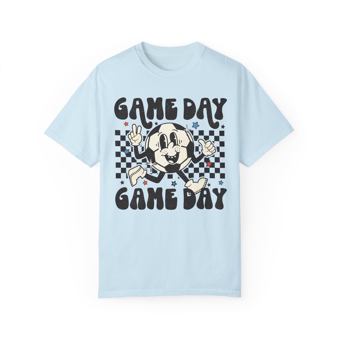 Checkered Retro Soccer Game Day_CC Adult