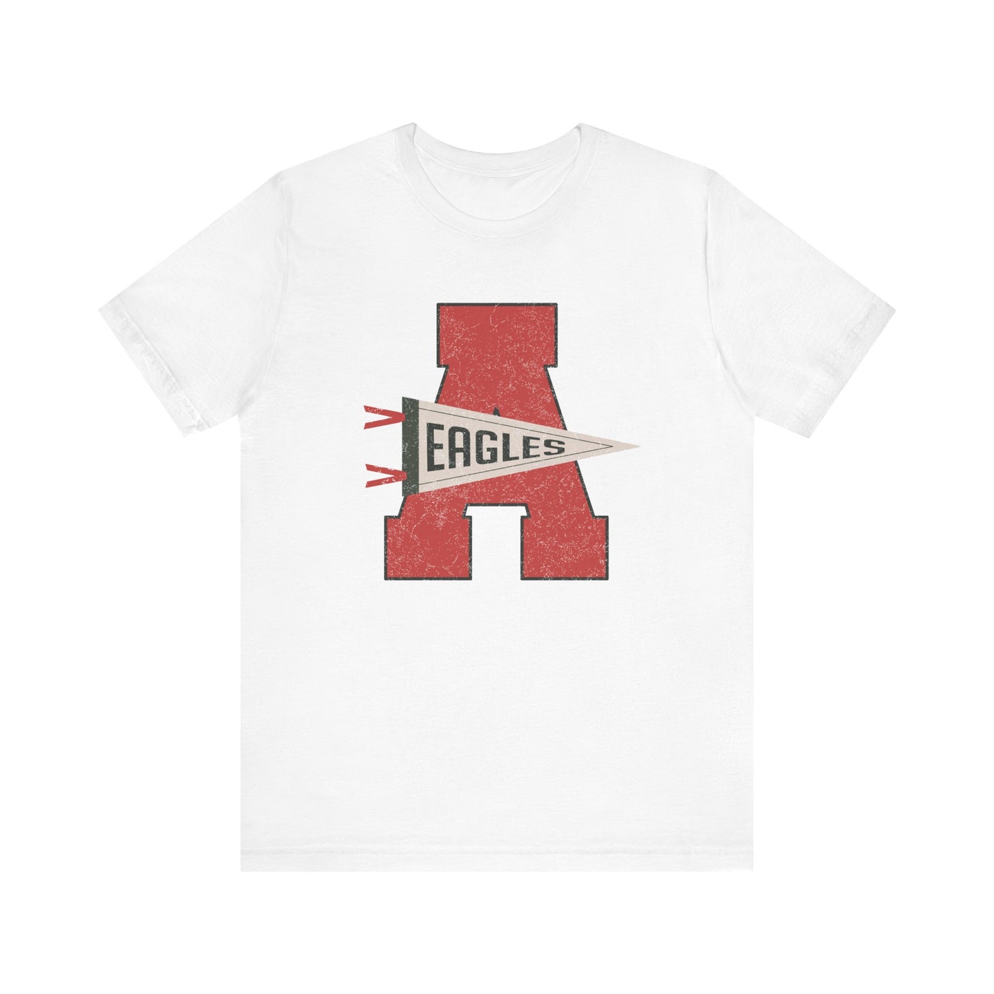 Varsity A with Eagles Pennant_ 3001 Adult SS