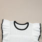 Apricot Crochet Eyelet Flounce Tank Top