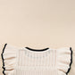 Apricot Crochet Eyelet Flounce Tank Top