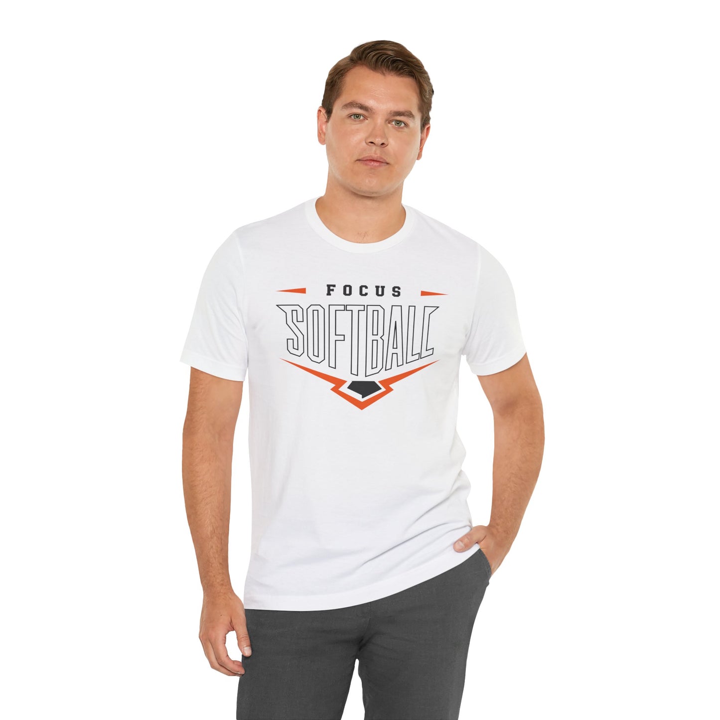 Focus Softball Home Plate Bella Canvas Adult Short Sleeve