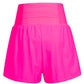 Rose Red Pocketed Wide Waistband Swim Shorts