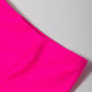 Rose Red Pocketed Wide Waistband Swim Shorts