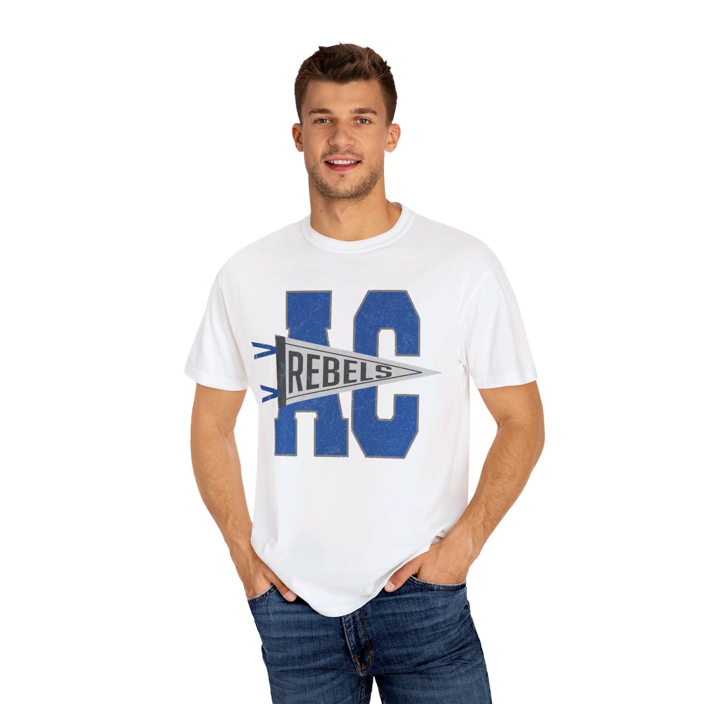 Varsity AC with Rebels Pennant_CC Adult SS