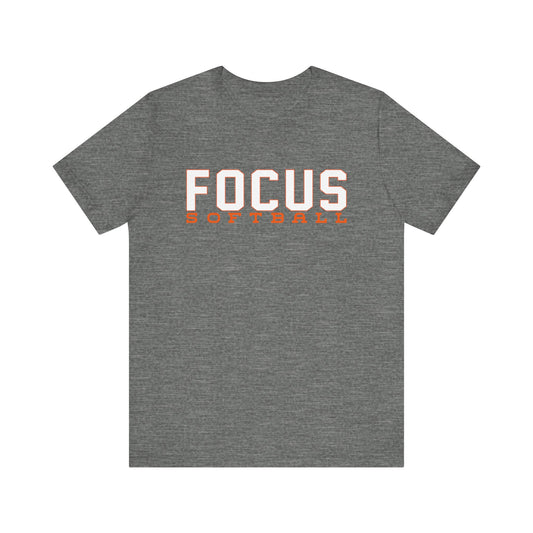 Focus Softball Bella Canvas Adult Short Sleeve