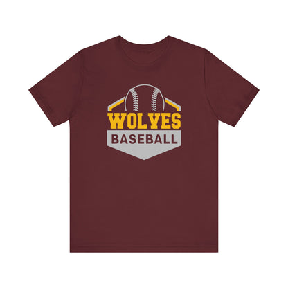Wolves Baseball 3001 ADULT Bella Canvas Short Sleeve