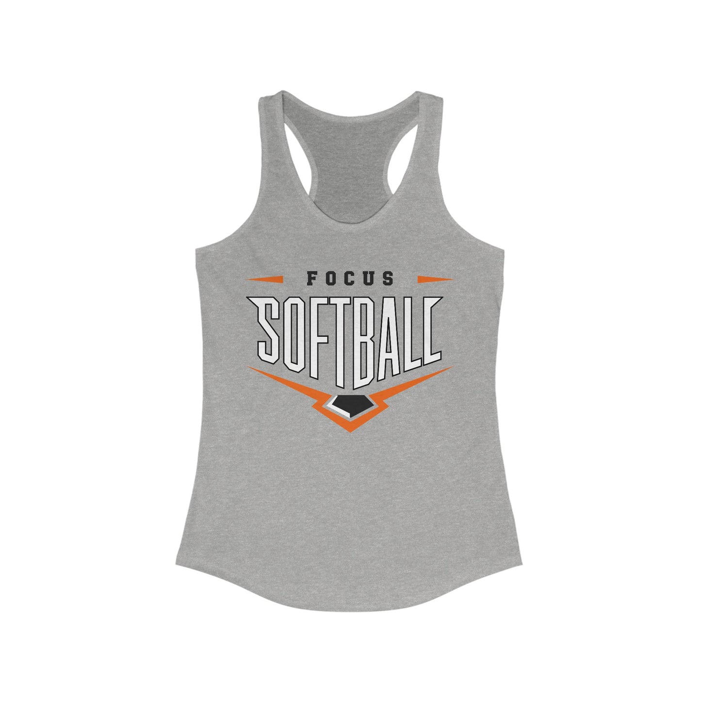 Focus SoftBall Home Plate Next Level Womens Tank