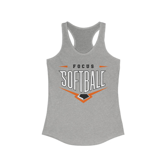 Focus SoftBall Home Plate Next Level Womens Tank