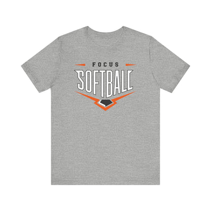 Focus Softball Home Plate Bella Canvas Adult Short Sleeve