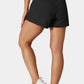 Rose Red Pocketed Wide Waistband Swim Shorts