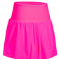Rose Red Pocketed Wide Waistband Swim Shorts