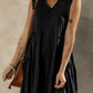 Moonlight Jade Split V Neck Tiered Flowy Sleeveless Dress