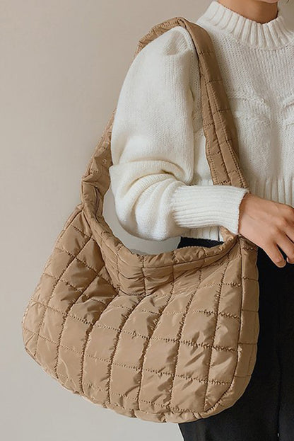 Quilted Large Shoulder Bag
