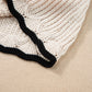 Apricot Crochet Eyelet Flounce Tank Top
