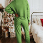 Gray Long Sleeve Pullover and Jogger Pants Lounge Set