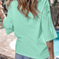 White Colorblock Star Patched Half Sleeve Oversized Tee