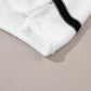 White Striped Batwing Sleeve Sweater Tee