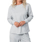 Gray Long Sleeve Pullover and Jogger Pants Lounge Set